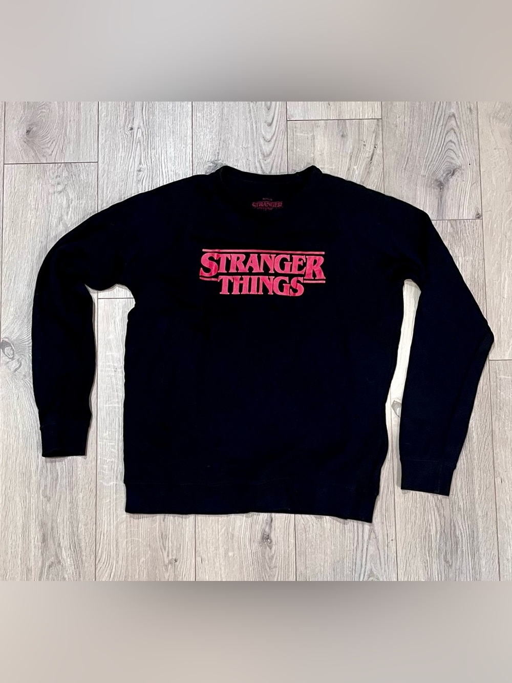 Netflix Stranger Things Black Crewneck Men’s Large